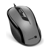 CONNECT IT Optická myš, USB, šedá