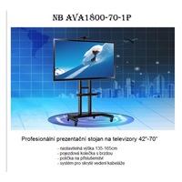 Profesionální stojan na Tv a monitory 43" - 100", výškové nastavení  - držák