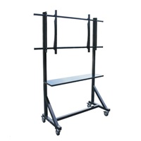 Profesionální vozík/stojan držák na televizory 55-100", pojezdová kolečka s brzdou, OMB VIDEO TROLLEY