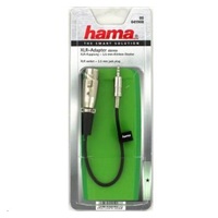Hama audio adaptér XLR zásuvka - jack vidlica 3,5 mm stereo