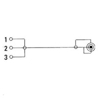 Hama audio adaptér XLR zásuvka - jack vidlica 3,5 mm stereo