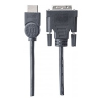 MANHATTAN kabel HDMI Male to DVI-D 24+1 Male, Dual Link, Black, 1,8m