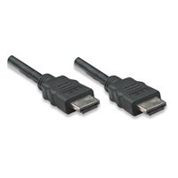 MANHATTAN kabel HDMI s Ethernetem, HEC, ARC, 3D, 4K, stíněný, 3m, Black