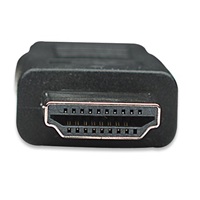 MANHATTAN kabel High Speed HDMI 3D, Mini HDMI Male to Male, stíněný, černý, 1,8m