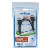 MANHATTAN kabel In-wall CL3 High Speed HDMI s Ethernetem, HEC, ARC, 3D, 4K, stíněný, 1m, Black