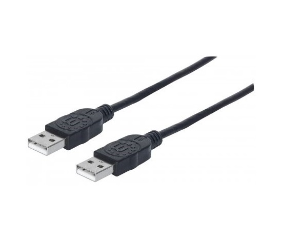 MANHATTAN kabel USB 2.0, Type-A Male to Type-A Male, 3m, Black