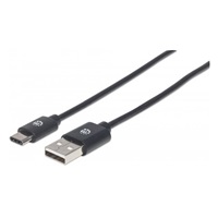 MANHATTAN kabel Hi-Speed USB-C, C Male / A Male, 3m, černý