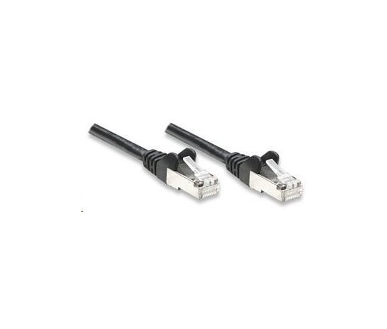 Intellinet Patch kabel, Cat5e compatible, CCA, SF/UTP, PVC, RJ45, 2m, černý