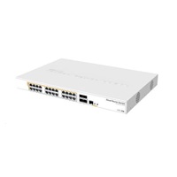 MikroTik Cloud Router Switch CRS328-24P-4S+RM, 800MHz CPU,512MB RAM, 24xLAN, 4xSFP+ slot, vč. L5