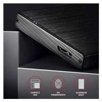 AXAGON EE25-XA6, USB3.0 - SATA 6G, 2.5" aluminiowa obudowa zewnętrzna