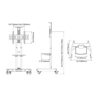 BAZAR - Profesionální stojan na Tv NB AVA1500 - držák poskozena krabice