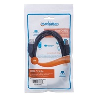 MANHATTAN Kabel USB 2.0 A-B propojovací 3m, černý